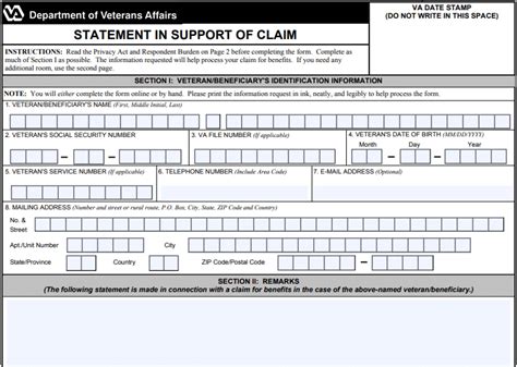 Va Form 21 4138 Filling Out Forms