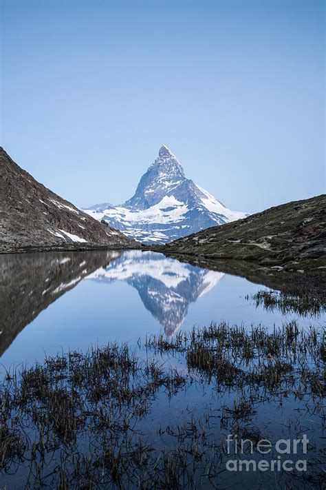 Matterhorn Reflected In Riffelsee Lake At Sunrise Photograph By Matteo