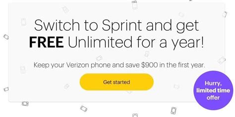 Free Unlimited Data Talk And Text For 1 Year When You Switch To Sprint