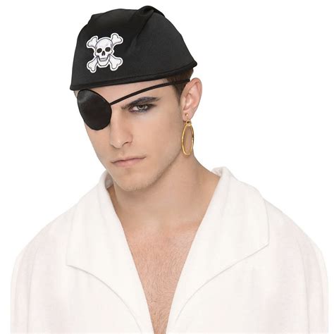Pirate Earring And Eye Patch Set Adult Costume Accessory Kit Walmart Com
