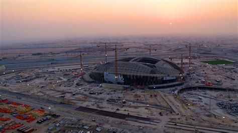 Zaha Hadid Designed Al Wakrah Stadium Nears Completion In Qatar