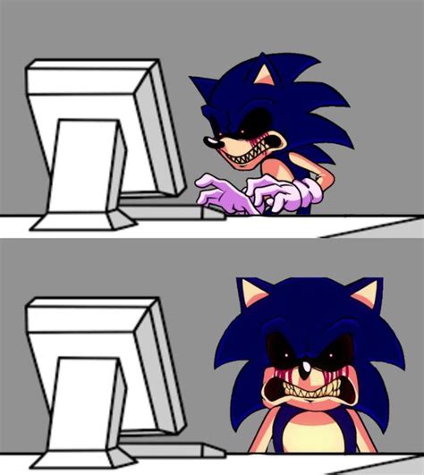 Sonicexe Is Pissed After What He Saw On The Computer Memes Imgflip