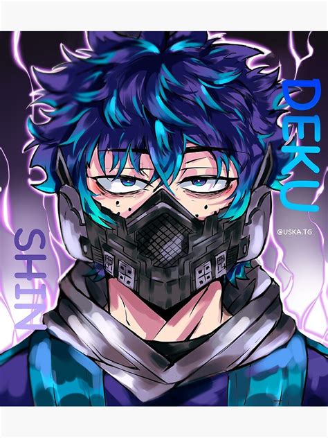 Deku X Shinsou Fusion Poster By Uska Tg Redbubble