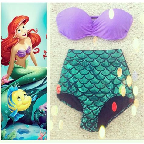 Ariel Inspired Bathing Suit Bathing Suits Mermaid Bathing Suit Little Mermaid Swimsuit