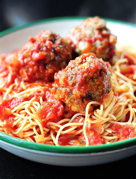 For a great spaghetti and meatball recipe you need a simple tomato sauce with lots of flavour. Classic Spaghetti and Meatballs Recipe
