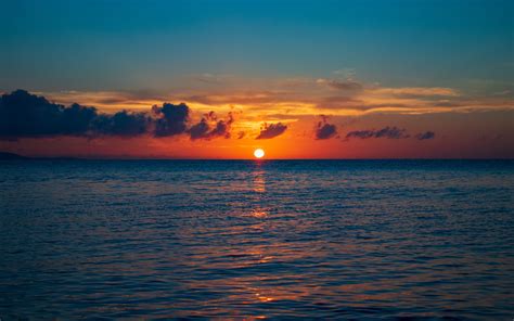 Skyline Sea Calm Body Of Water Sunset Wallpaper Isle Of Palms