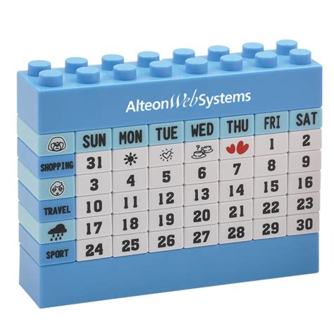 Building Block Calendar Hel1060