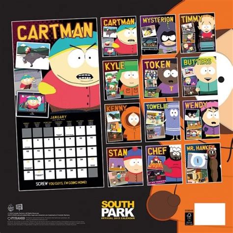 South Park Calendarios De Pared 2015 Consíguelos En Posterses