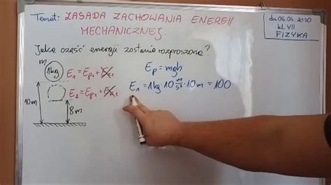 Zasada Zachowania Energii Mechanicznej Prosty Przypadek YouTube