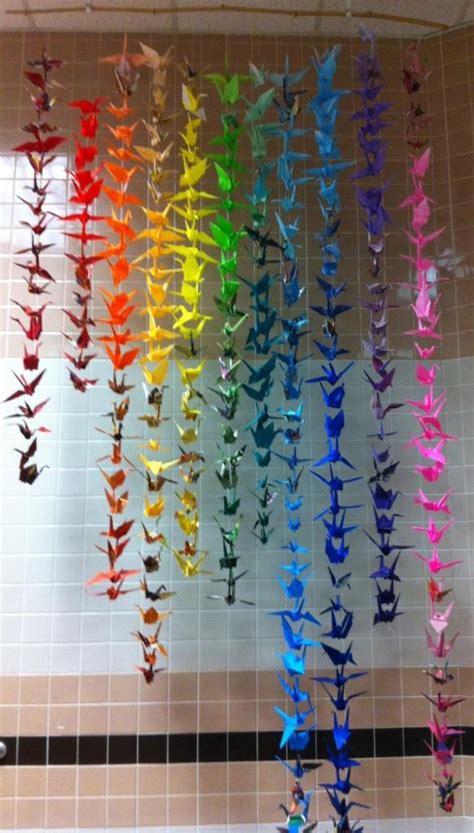 Guide On How To Create A Colorful Rainbow Diy Crane Curtain Video
