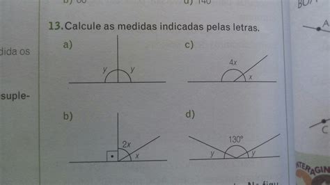 Calcule As Medidas Indicadas Pelas Letras