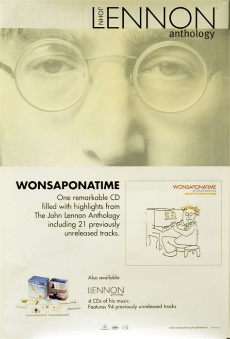 John Lennon Anthologywonsaponatime Uk Promo Poster 619675