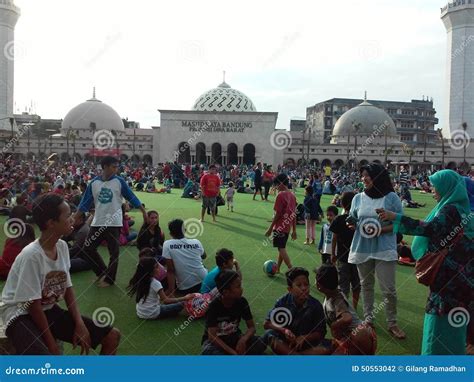 Masjid Raya Or Grand Mosque In Bandung Indonesia Editorial Photo