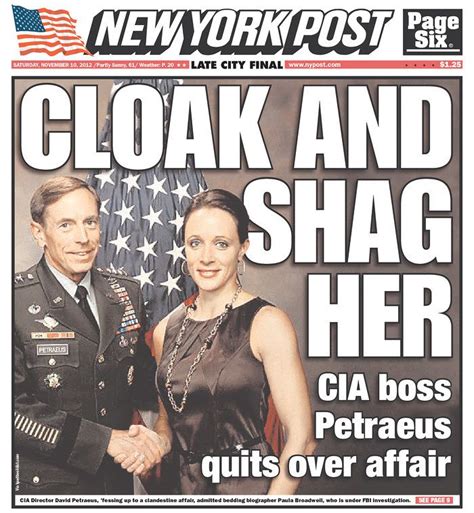 Petraeus Affair Newspaper Best Cover New York Post Headlines