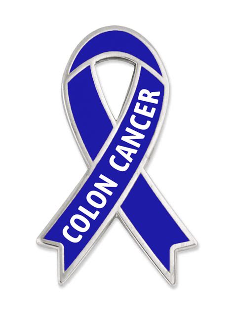 Pinmarts Colon Cancer Blue Awareness Ribbon Enamel Lapel Pin Ebay