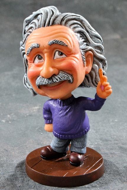 Albert Einstein Bobblehead From Night At The Museum Mint Ceramic In