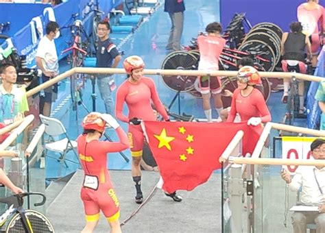 一骑绝尘！亚运会场地自行车，奥运冠军鲍珊菊领衔中国队摘金 大河新闻