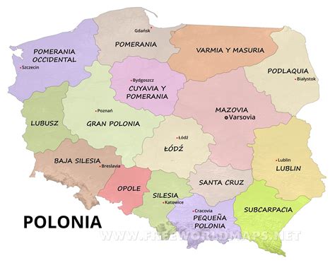 Mapa Da Polonia