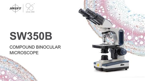 Swift Sw350b Siedentopf Binocular Compound Microscope With 40x 2500x