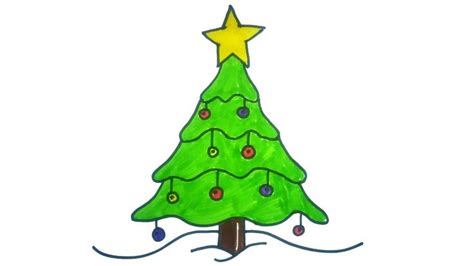 30 Diy Christmas Tree Drawing Ideas Projects To Do With The Kids