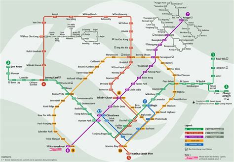 Singapore Mrt Ticket Prices And Fares Maps And Routes