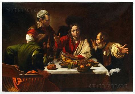 Supper At Emmaus Cena In Emmaus Michelangelo By Paintingmania Baroque