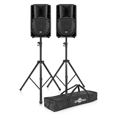 RCF ART 715 A MK4 Active Speaker Pair With Stands At Gear4music