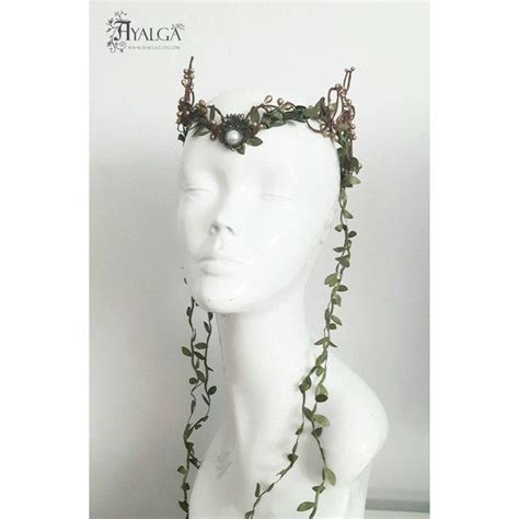 Woodland Elf Tiara Elven Headpiece Fairy Crown 185 Brl Liked On