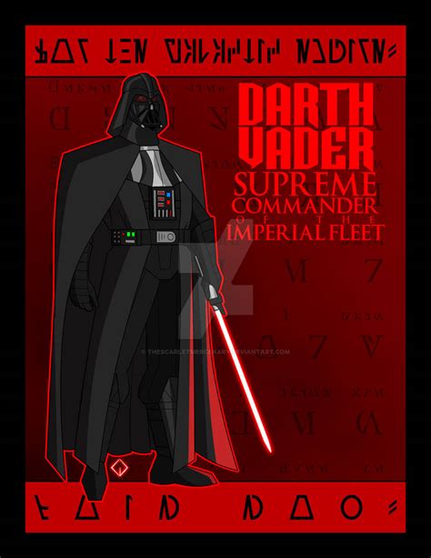 Sith Order Darth Vader By Thescarletmercenary On Deviantart