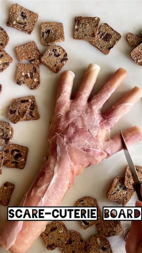 This Realistic Looking Hand Made From Cheese And Prosciutto Is A