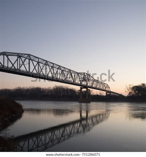 Bridge Over Missouri River Decatur Nebraska Stock Photo Edit Now