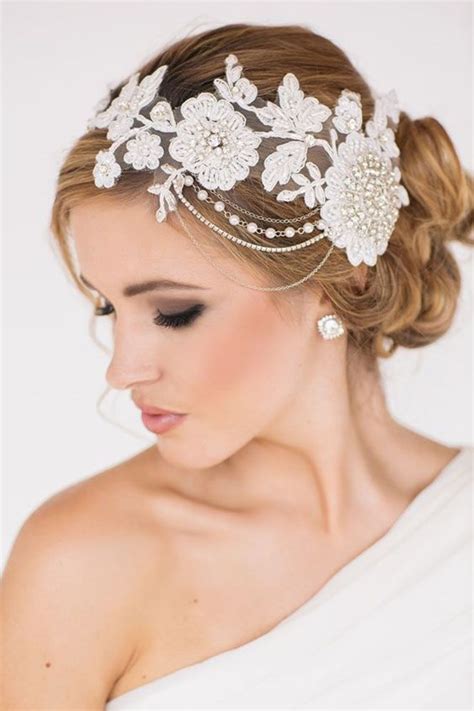 39 Best Pinterest Wedding Hairstyles Ideas Lace Headpiece Bridal