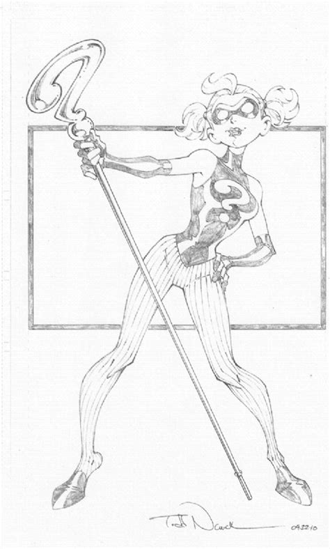 Riddler S Daughter Ii Enigma By Todd Nauck In Jude Deluca S Dc Comics Comic Art Gallery Room