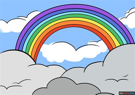 How To Draw A Rainbow Really Easy Drawing Tutorial