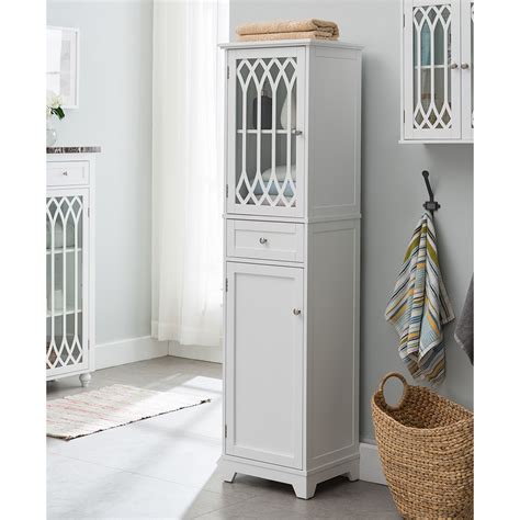 Tall wall hung bathroom cabinets provide a valuable cupboard store for hiding away bathroom essentials without the cabinet taking too much space in your bathroom due to their high design. Newberry Tall Bathroom Storage Cabinet - Linen Tower ...