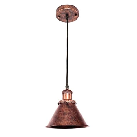 Industrial Vintage Antique Copper Pendant Light Farmhouze Light