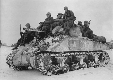 M4 Sherman From The 68th Tank Battalion 6th Armored Division Carries