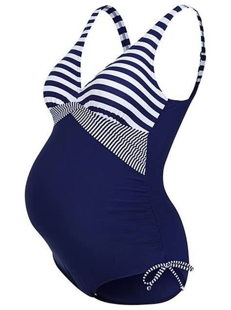 Striped Maternity Swimsuit Women George At Asda