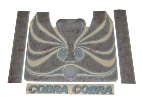 Stripe Set Cobra Blue And Black Incl 1 Cobra Hood Decal 2 Hood