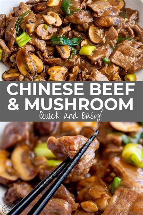 Best served over soft rice noodles or rice. In this Takeout Style Chinese Beef and Mushrooms Stir Fry ...