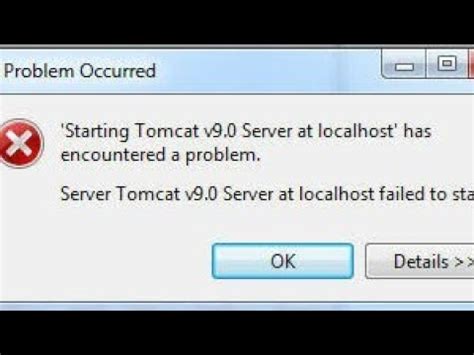 Tomcat Server At Localhost Failed To Start Youtube