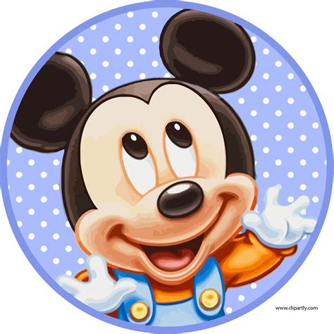 Download Pale Blue Mickey Clipart Png Happy 1st Birthday Mickey Mouse