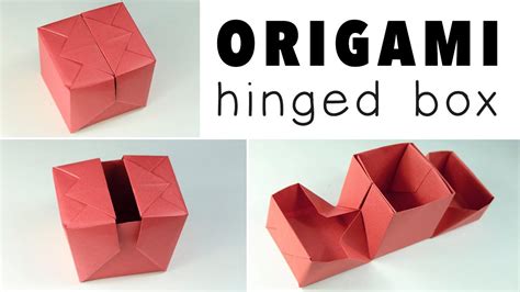Origami Hinged T Box Tutorial Origami Box Tutorial Origami T