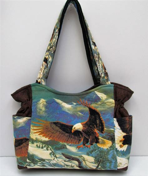 Clearance Sale Free Shipping Bald Eagle Purse Quilted Etsy Bags