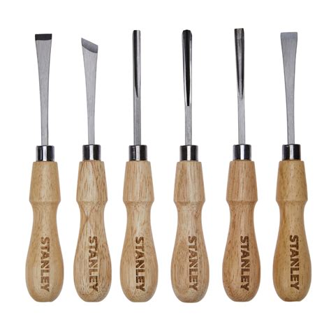 6 pc. Wood Carving Tool Set - STHT16863 | STANLEY Tools