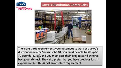Lowes Distribution Center Jobs Video Youtube