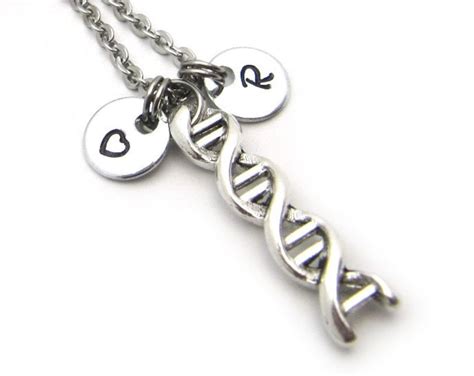 Personalized Dna Necklace Dna Jewelry Dna Charm Necklace Dna T