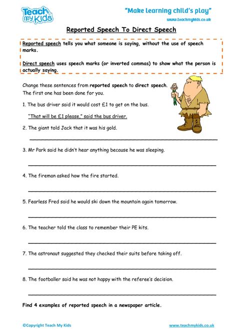 Reported Speech Exercises For Class 9 Pdf Kloland