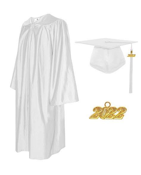 Buy Shiny Graduation Cap And Gown2023 2022 Tassel Graduation Gown 2023