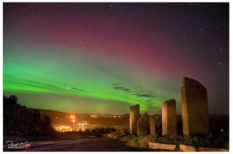 The Northern Lightsaurora Borealis Viewed From The Orkney Islands